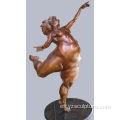 Estatua de bronce gorda bailarín para la venta